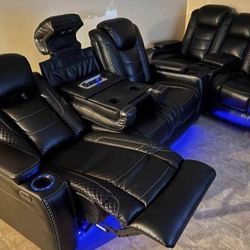 Party Time 2pcs Power Reclining Set🔥 Financing $39 Down