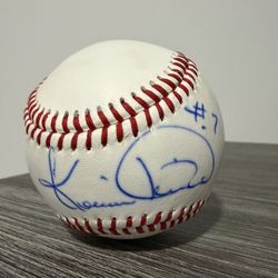 Kevin Mitchell Autographed Baseball Original Signed in Blue Ink