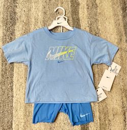Nike 2 piece set blue outfit for girls size 4T