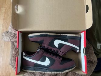 Nike Dunk Low Burgundy/Phantom Black and White
