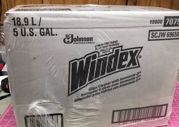 Windex Glass Cleaner 5 Gallons Bag-in-Box Dispensary 