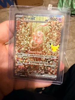 Mew ex 152/128 Pokémon Card Holo Rare