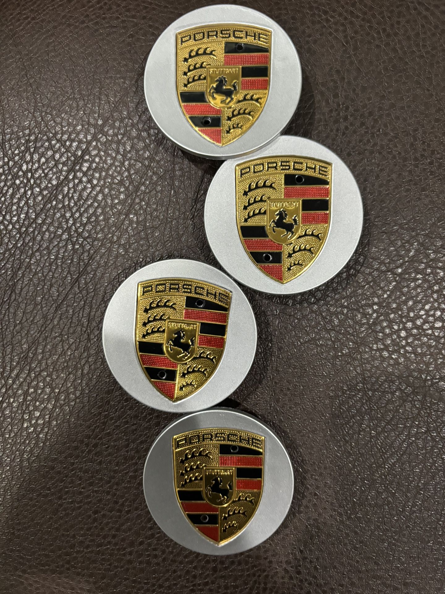 Porsche Macan Center Caps 65mm Silver And Gold
