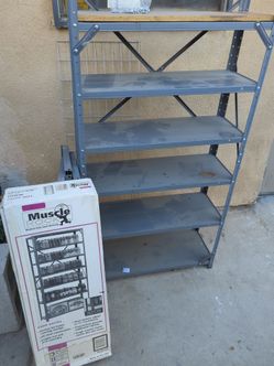 Metal shelf