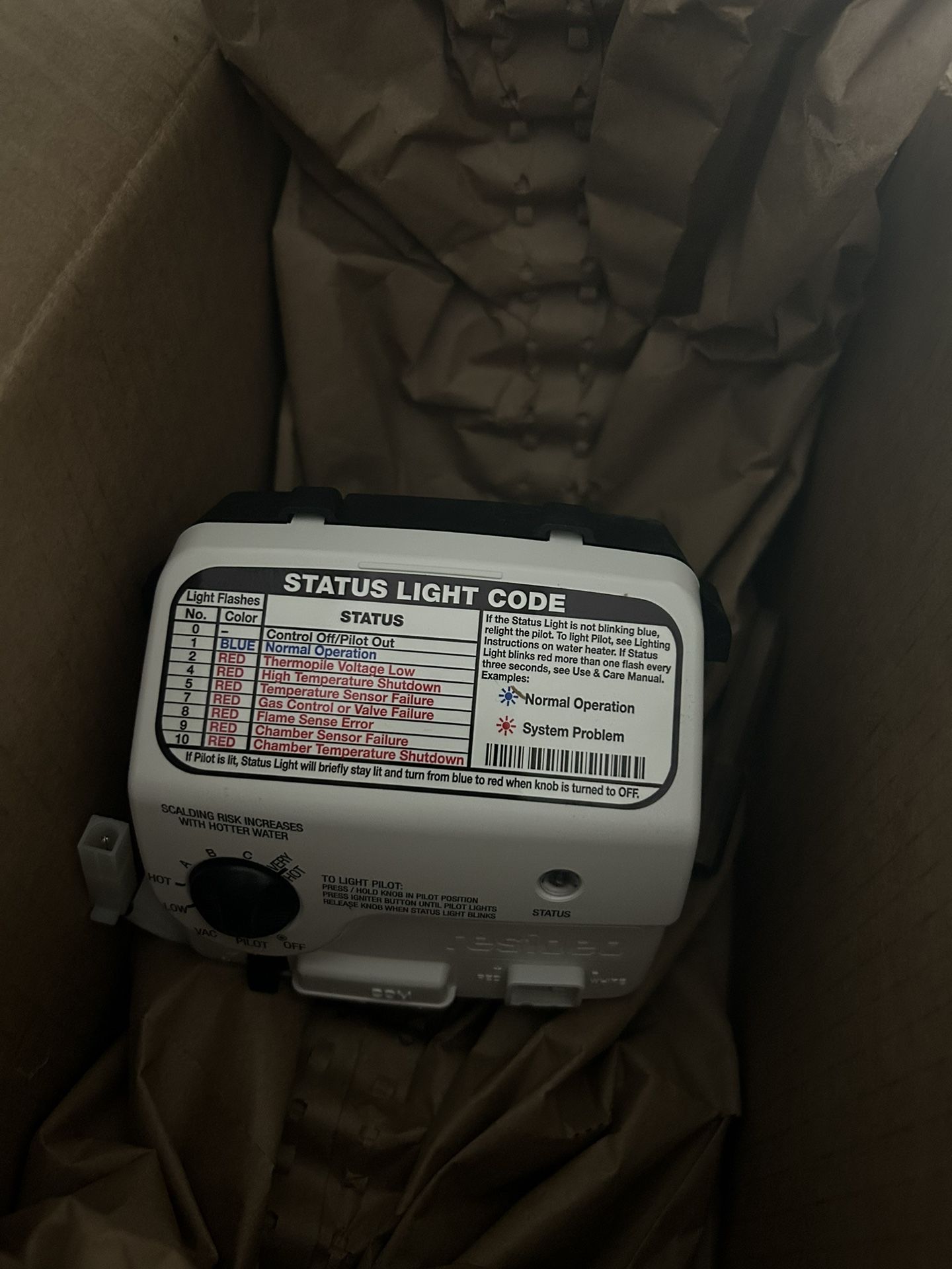 Rheem SP20867C NG Natural Gas Control Valve
