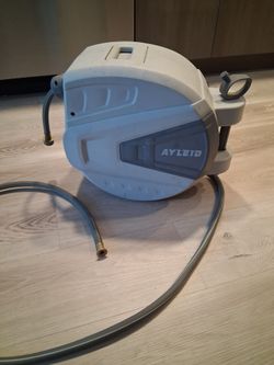 AYLEID Retractable Garden Hose Reel - Wall Mount Automatic Rewind