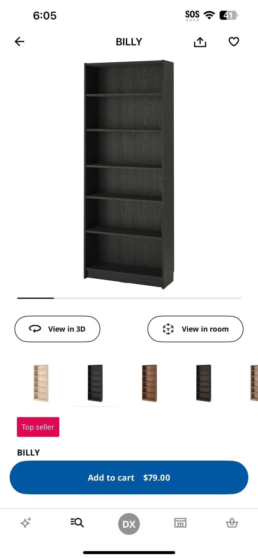 IKEA Large Book Shelf Red