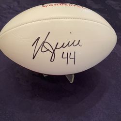 Autographed Football By Juicecheck44 Player NFL 49ers- New