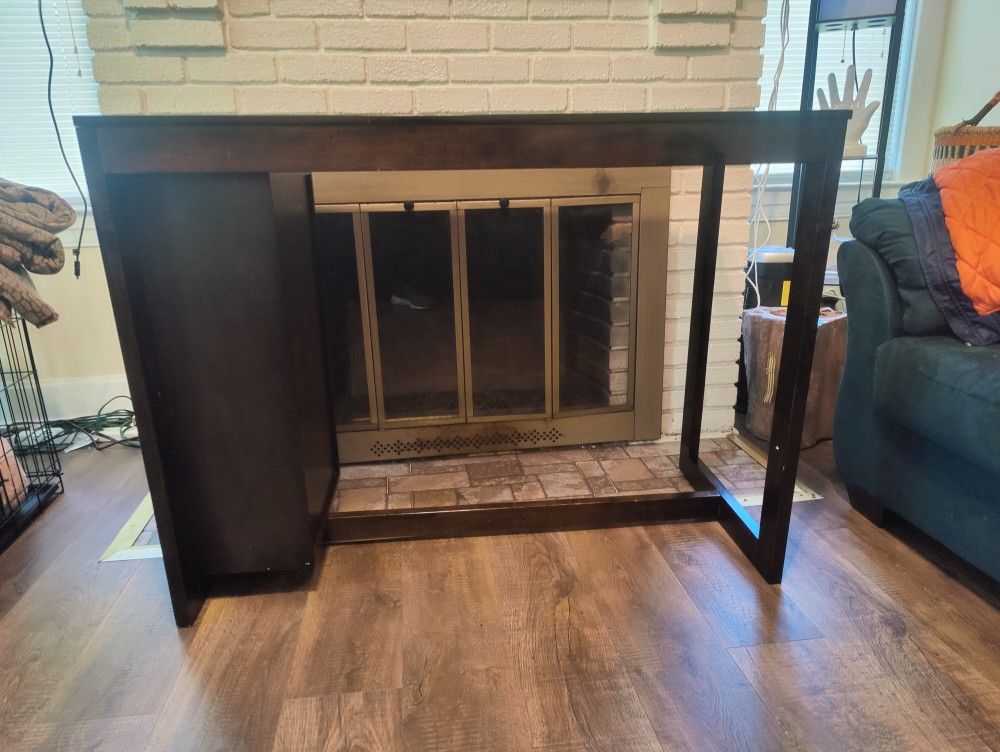 Dark Walnut Oak Side table/book shelf for sale