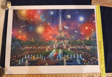 Eiffel Tower In Paris Print New 67/695