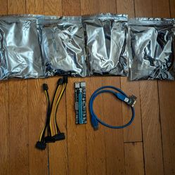 UBit PCIE Riser Crypto Bitcoin Mining (4 risers)