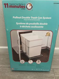 NEW Elements Pull-Out Double Trash Can system
