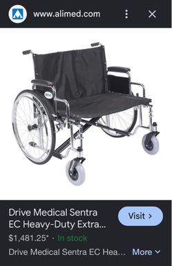 Heavy duty wheel chair 700lb capacity
