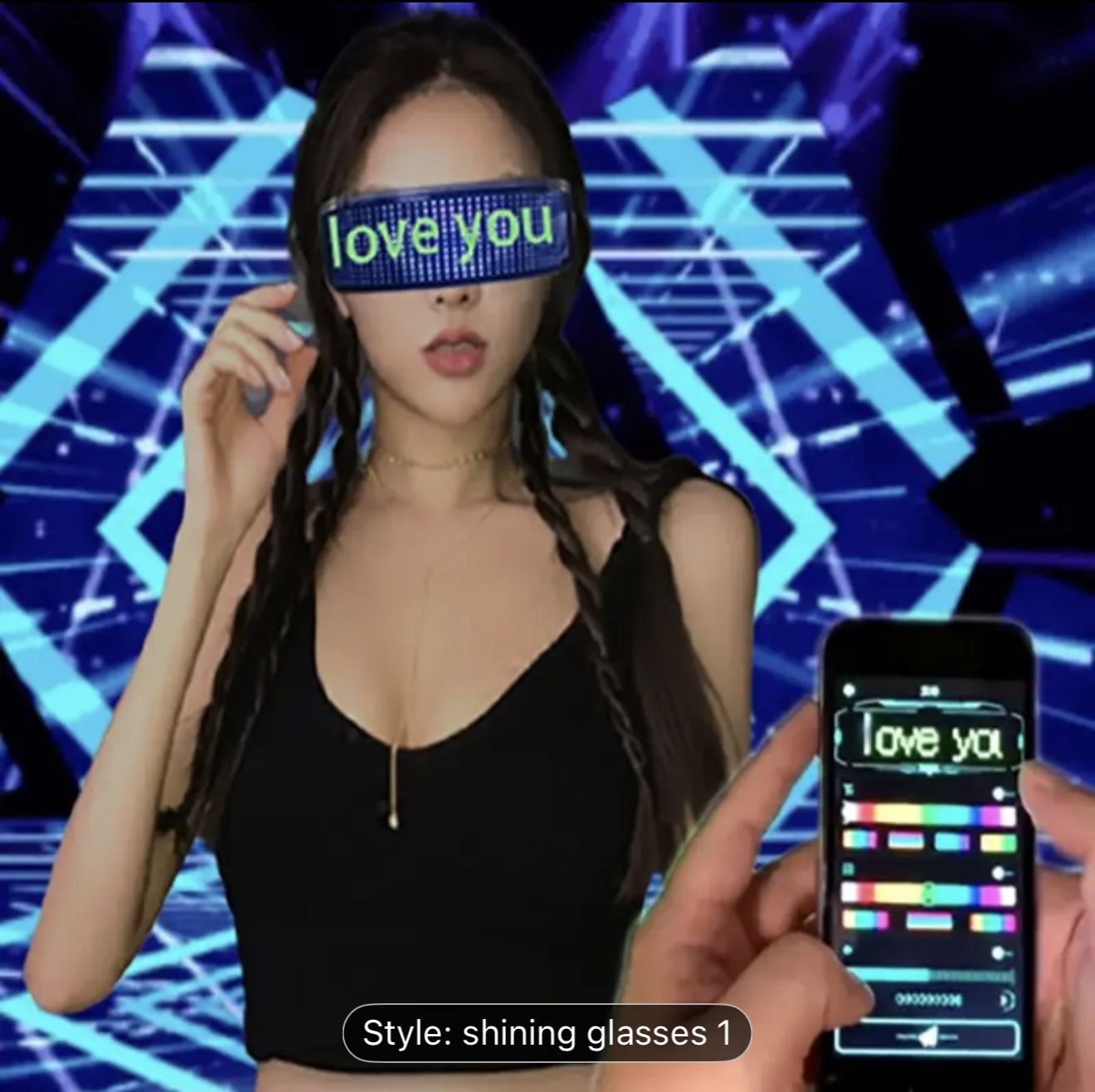App Controlled Message Glasses Smart . Great For Parties