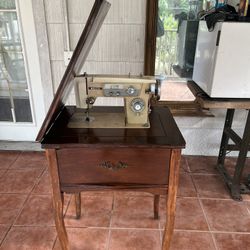 Antique Desk Sewing Machine 