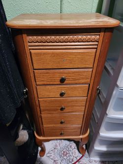Jewelry stand armoire