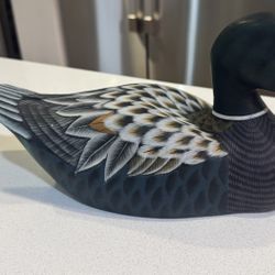 Handmade Sculpture Carolina DuckDecorative Accent, Decor