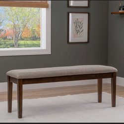 Eickhoff Bench. Brown and gray color.
