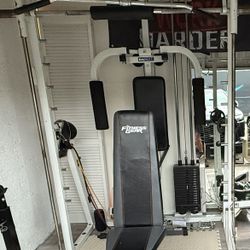 Smith Machine With High And Low Weighted Pulley