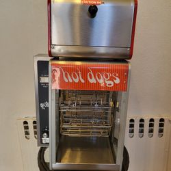 Star Commercial Cradle Type Rotisserie Hot Dog Broiler & Bun Warmer
