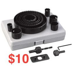 kata 16pcs Holesaw Hole Saw Wood Drywall Steel 19-127mm