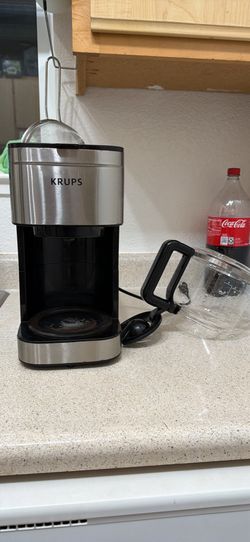 Krups 10-Cup Silver Simply Brew Drip Coffee Maker With Filter