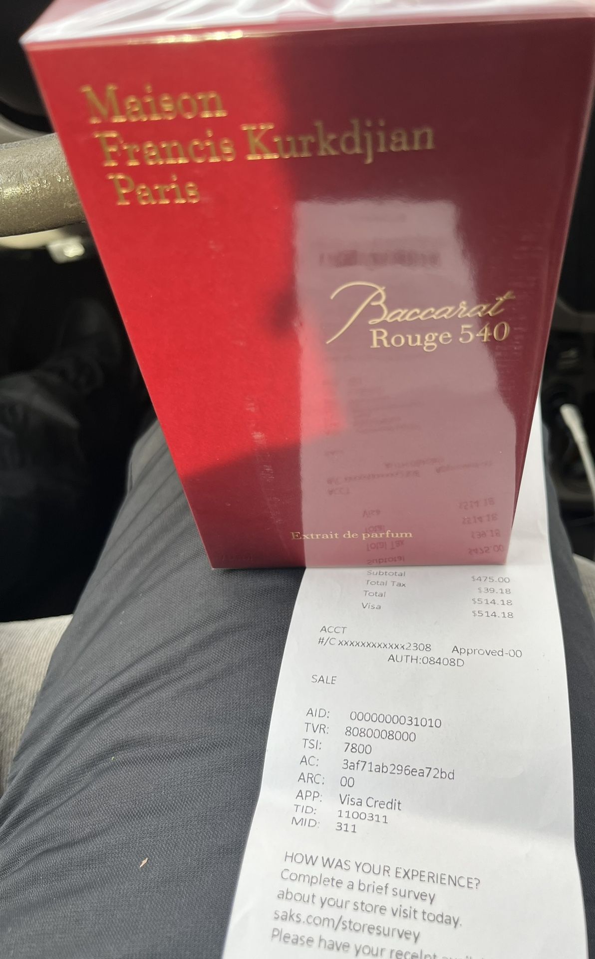 Baccarat Rouge 540 by Maison Francis Kurkdjian