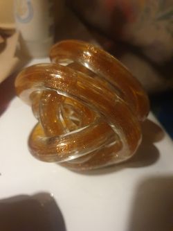 Infinity Knot paperweight/desk art