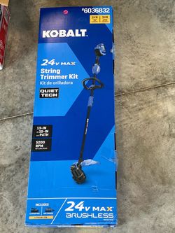 Kobalt 24V Max Brushless String Trimmer Kit
