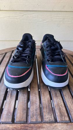 Guess Black Low-Top Sneakers with Neon Accents