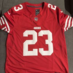 Men's San Francisco 49ers Christian McCaffrey Nike Scarlet Vapor F.U.S.E. Limited Jersey
