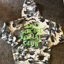 Anti Social Social Club Camo Hoodie (Medium) Mens Bape Supreme Nike