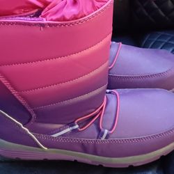 Big Girls Boots Size 7M Youth The Lands End Thermolite  New