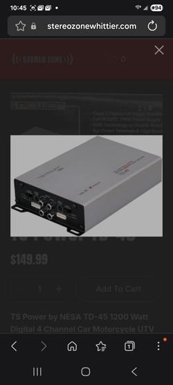 Ts power 4 channel 1200 watts