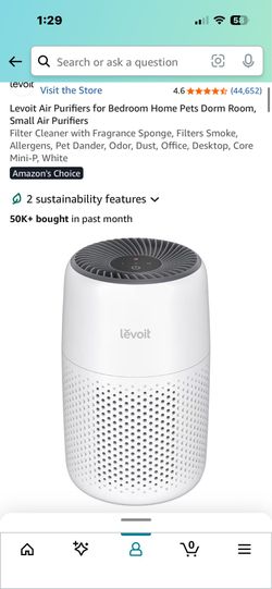 Levoit air purifier small