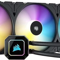 H150i ELITE CAPELLIX Liquid CPU Cooler - 33 Dynamic RGB LEDs - 140mm Fans - 420mm Radiator - COMMANDER CORE Smart Lighting Controller - CORSAIR iCUE S