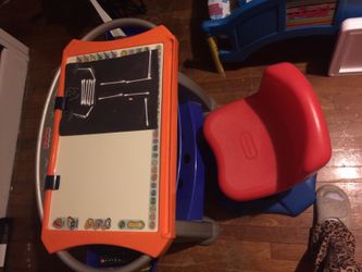 Adjustable desk with chair for kids
