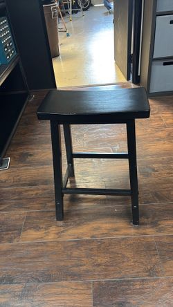 Black wide and long stool