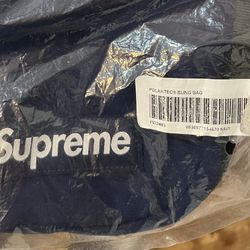 Supreme Polartec Navy Sling  Bag