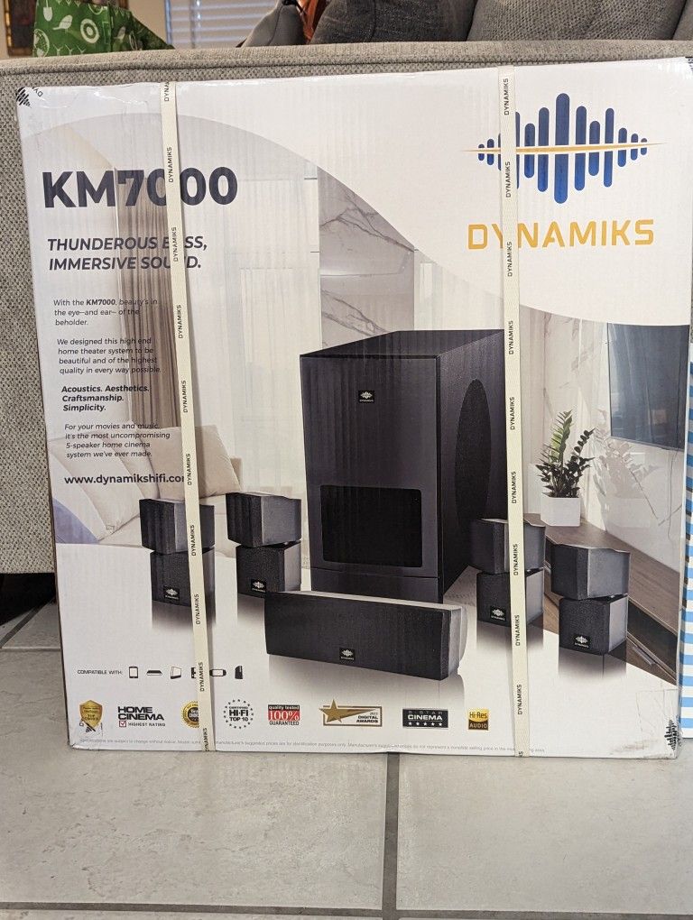 Dynamiks KM7000 Complete Surround Sound Bluetooth - BRAND NEW IN BOX