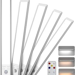  5 Pack USB-C Rechargeable Wireless Under Counter Lights with 3 Color Temperatures & Adjustable Brightness,