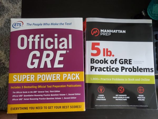 Official GRE Super Power Pack + Manhattan Prep 5lb GRE Book for Sale in