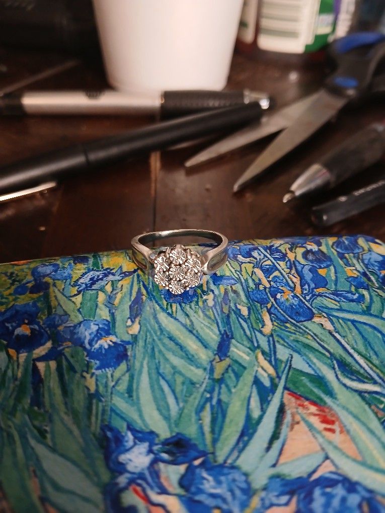 Silver Flower Ring