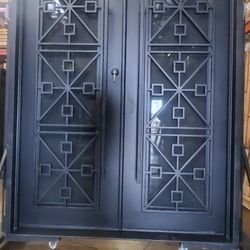 72x96 Double Iron Door 