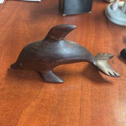 Vintage Wood Dolphin