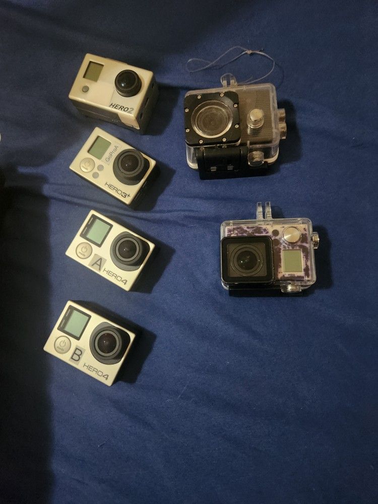 Go Pros All 6 Together