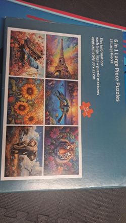 6 (big piece) puzzles