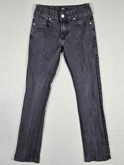 True Religion Mens Ricky Black Stretch Straight Jeans 29