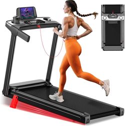 3-in-1 Foldable Treadmill Walking Pad with 13% Incline, 300LB