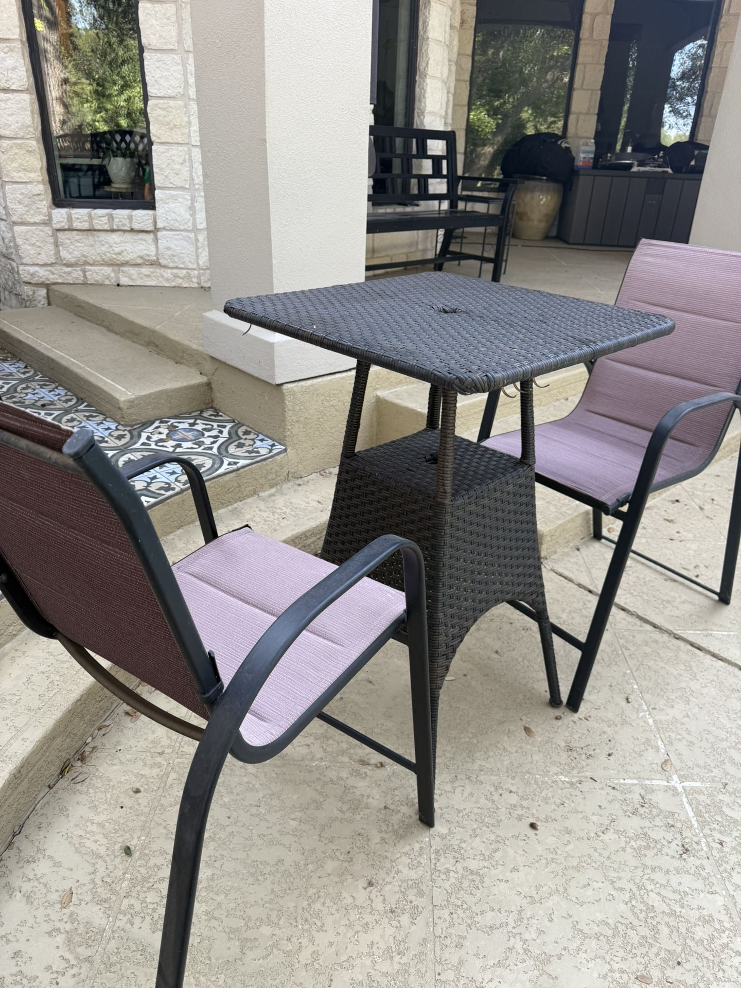 Tall Patio Furniture Set